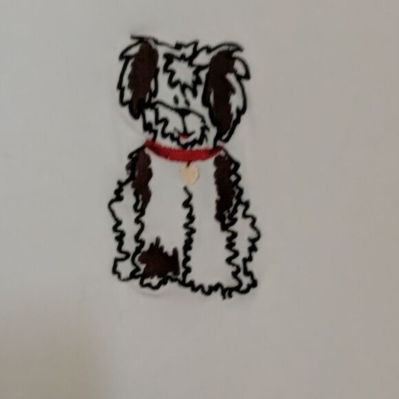 Christopher & Banks embroidered dog top Sz M - Picture 2 of 5